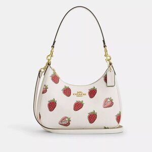 NWT COACH Teri Hobo Bag With Strawberry Print
